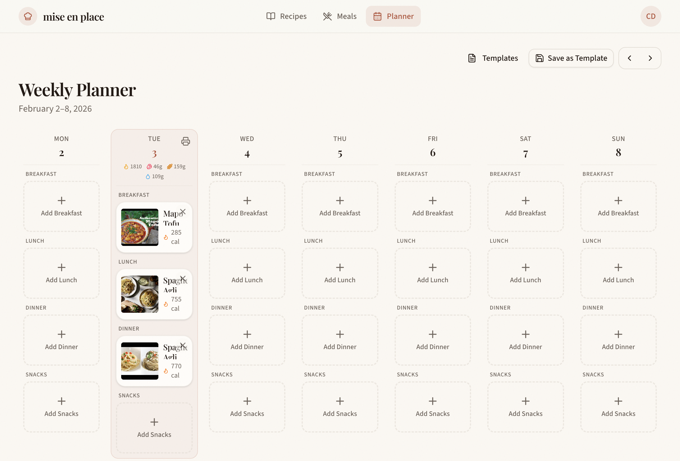 Weekly Planner with Templates